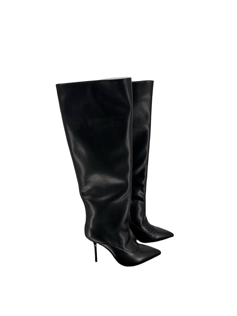 New AAJ by Aminah Isabella Black Knee-High Boots – Size 8M - Picture 8 of 9